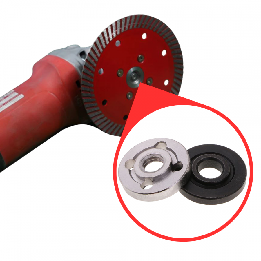 Grinder Flange Lock Nut Wrench Kit For Makita Models – Includes 2 Nuts & Spanner, 2-Year Warranty